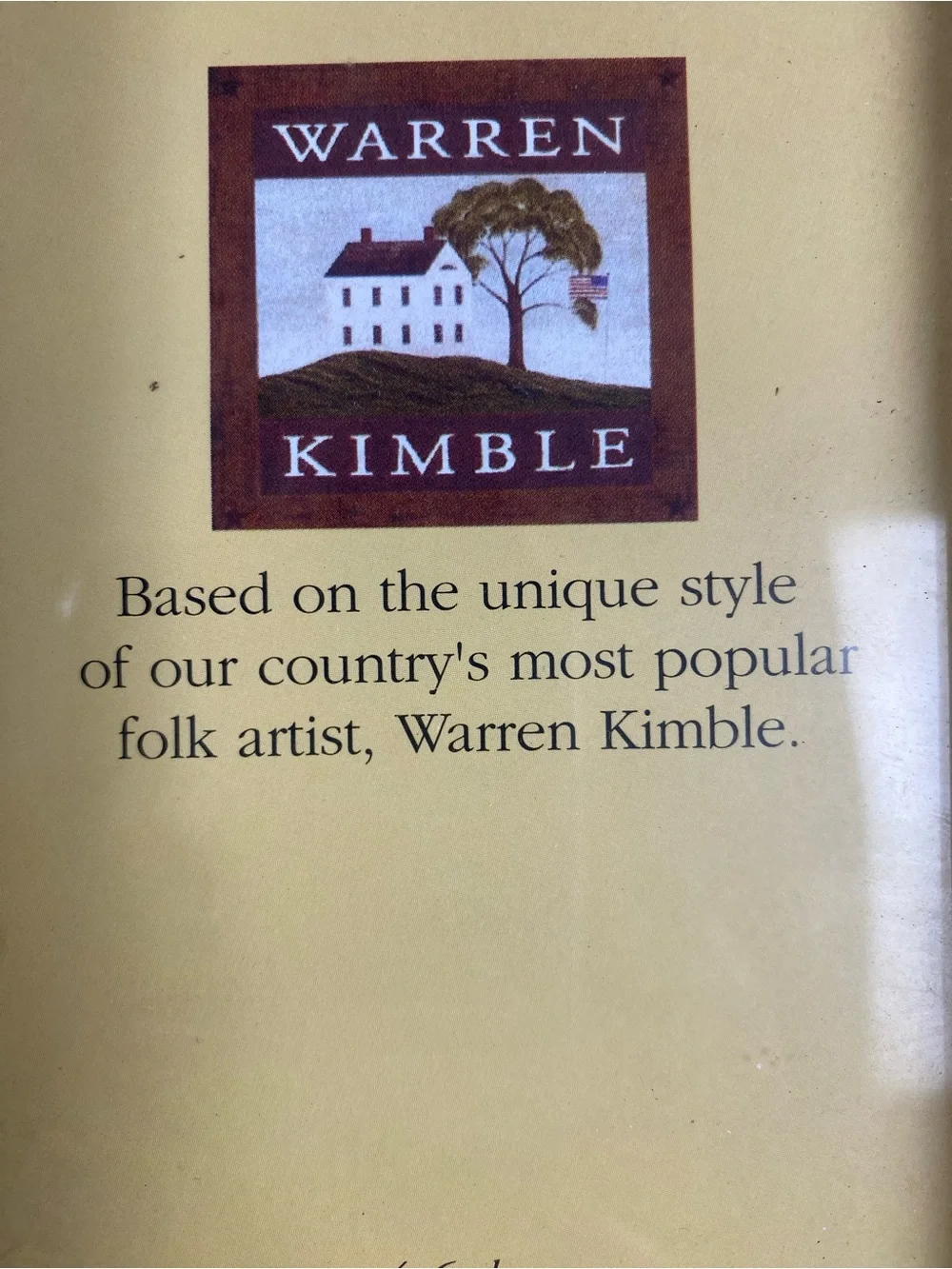 Warren Kimble Americana Stars & Stripes Picture Frame - Blue, Red, Cream 4x6